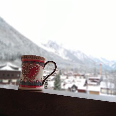 Vue Montblanc Magique En Centre-Ville Avec Parking Chamonix Dış mekan fotoğraf