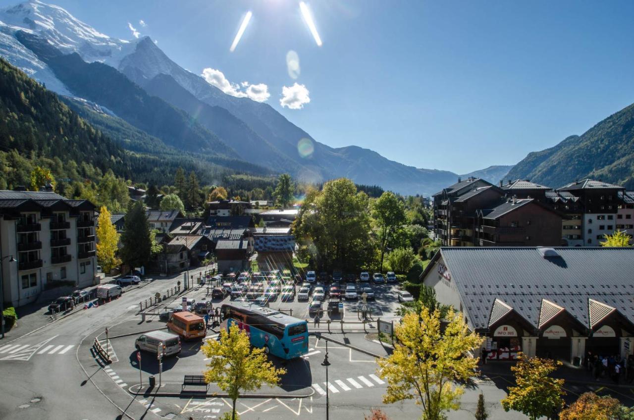 Vue Montblanc Magique En Centre-Ville Avec Parking Chamonix Dış mekan fotoğraf