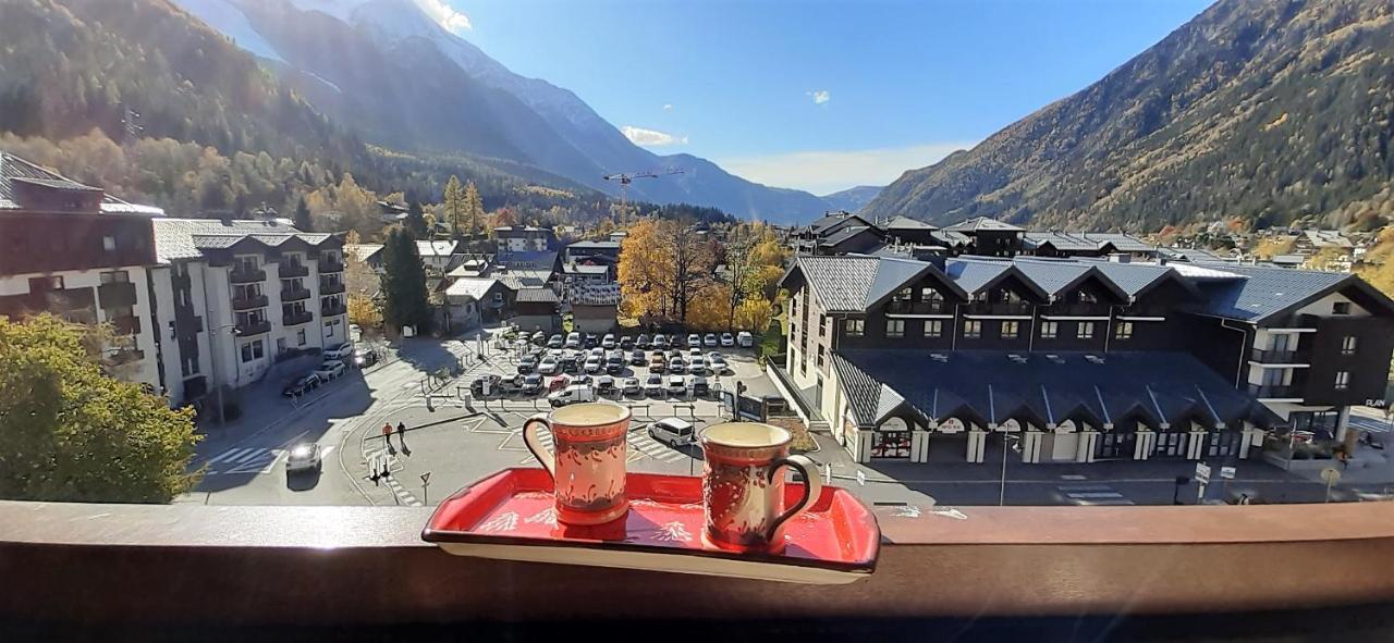 Vue Montblanc Magique En Centre-Ville Avec Parking Chamonix Dış mekan fotoğraf