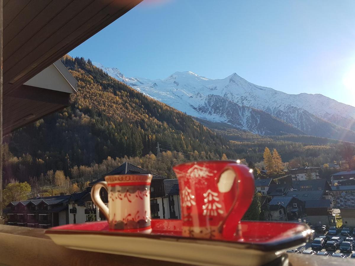 Vue Montblanc Magique En Centre-Ville Avec Parking Chamonix Dış mekan fotoğraf