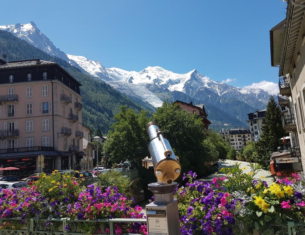 Vue Montblanc Magique En Centre-Ville Avec Parking Chamonix Dış mekan fotoğraf