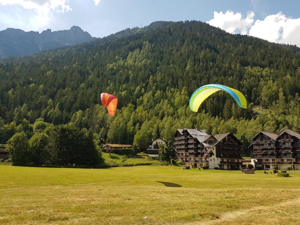 Vue Montblanc Magique En Centre-Ville Avec Parking Chamonix Dış mekan fotoğraf