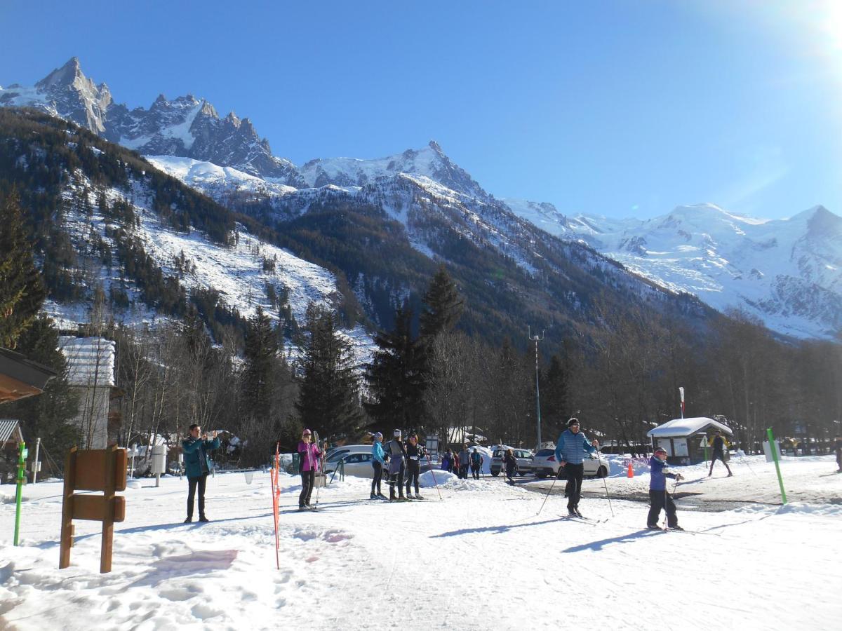 Vue Montblanc Magique En Centre-Ville Avec Parking Chamonix Dış mekan fotoğraf