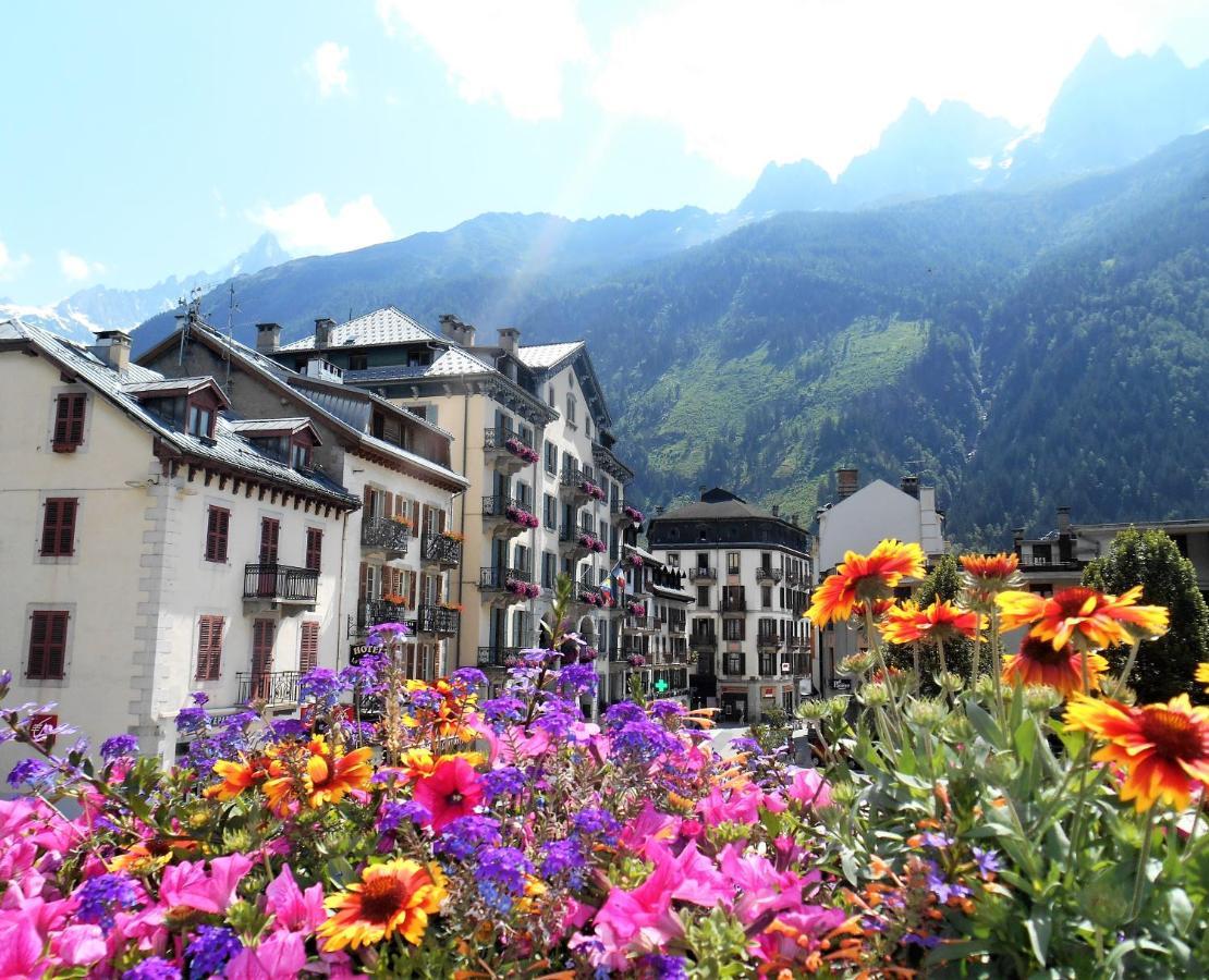 Vue Montblanc Magique En Centre-Ville Avec Parking Chamonix Dış mekan fotoğraf