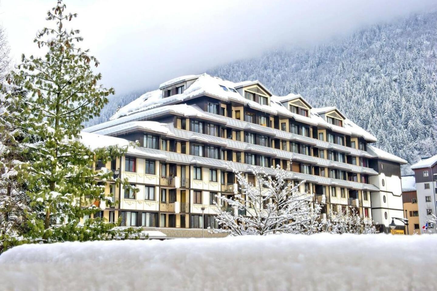 Vue Montblanc Magique En Centre-Ville Avec Parking Chamonix Dış mekan fotoğraf