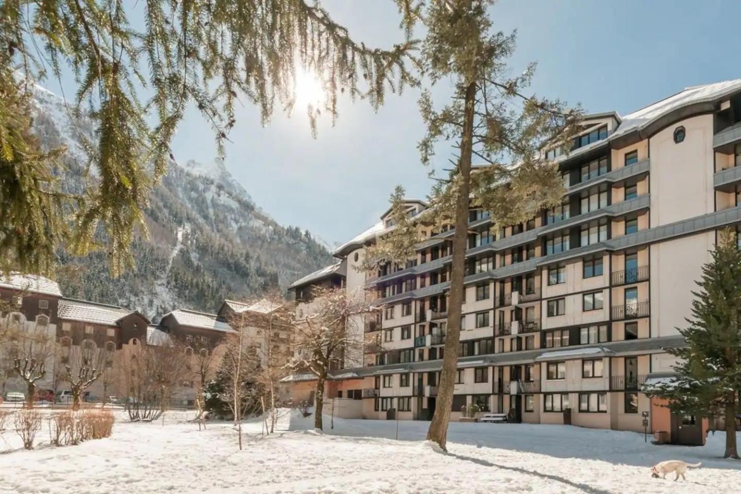 Vue Montblanc Magique En Centre-Ville Avec Parking Chamonix Dış mekan fotoğraf